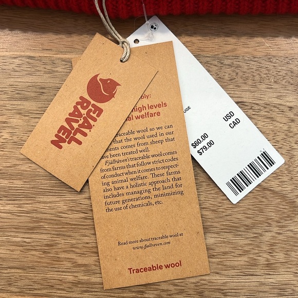 NWT Fjallraven | 1960 Logo Hat - Red Wool Unisex - Picture 4 of 7